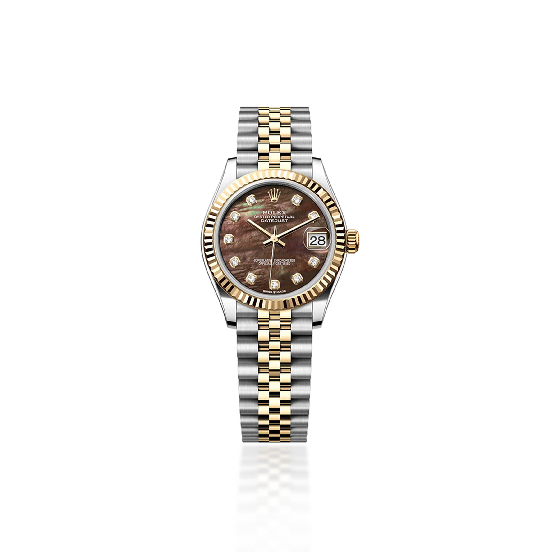 ROLEX DATEJUST MOTHER OF PEARL 31MM DARK MOP DIAL 278273-0024
